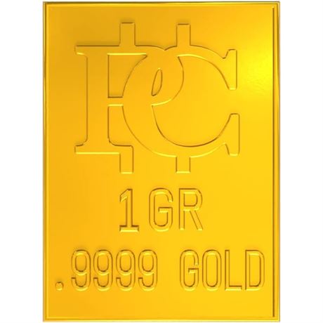 Patriots Coin New Pure Gold Bullion Bar Divides to One Grain Bars .9999