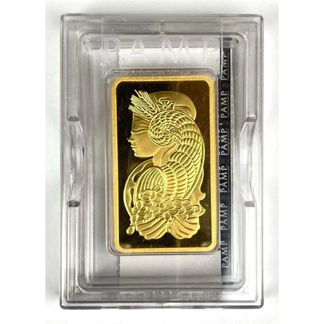 PAMP Suisse Lady Fortuna 5 oz .9999 Fine Gold Ingot Bar
